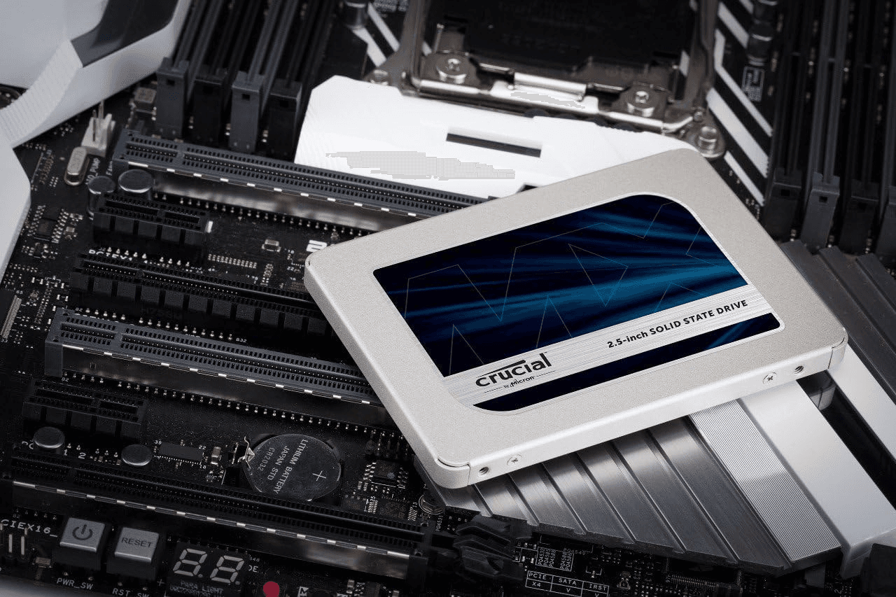 Crucial Crucial MX500 1TB 3D NAND SATA 2.5 Inch Internal SSD, up to 560MB/s CT1000MX500SSD1, Blue/Gray - product view 2 of 3
