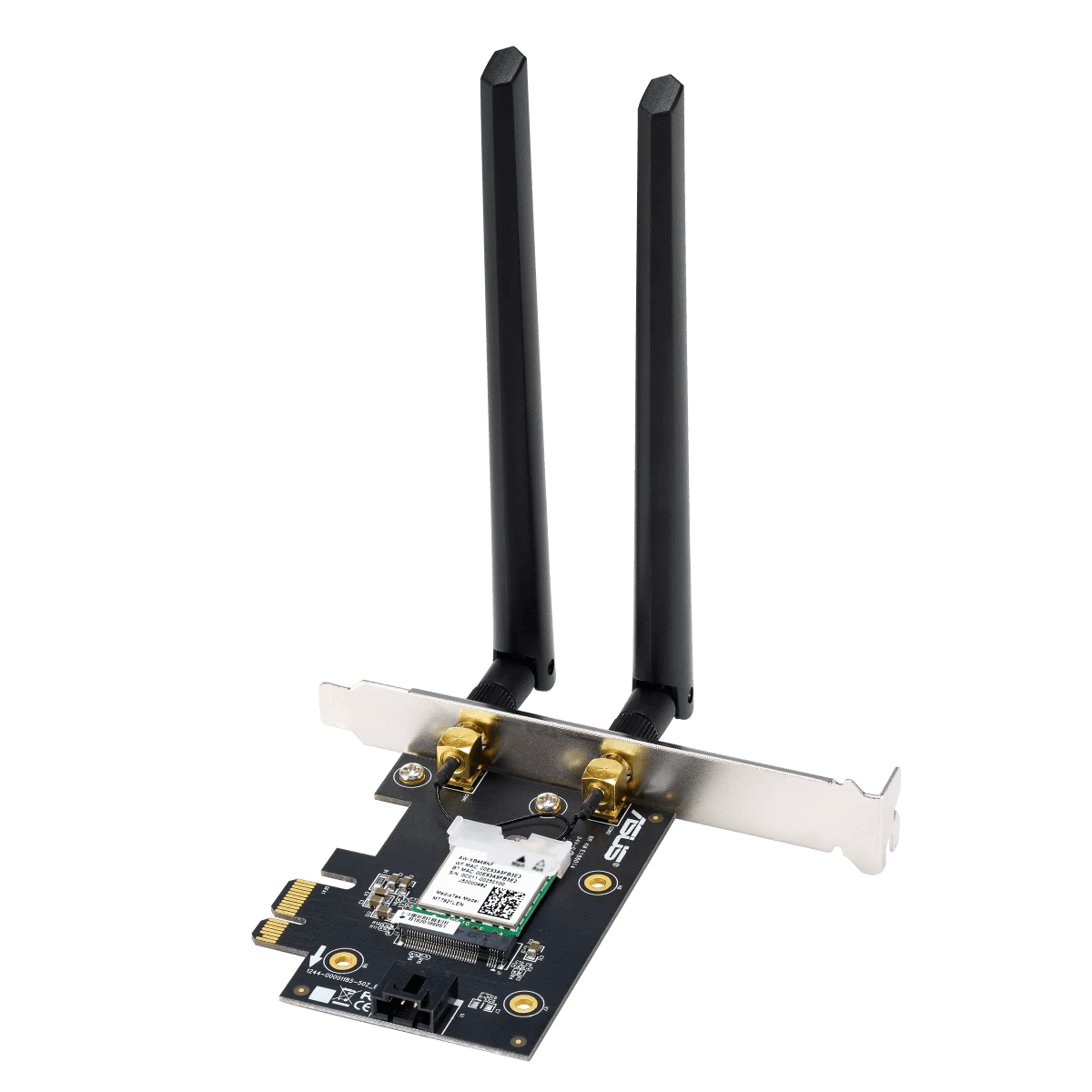Asus ASUS PCE-AX1800 WiFi 6 Adapter, Bluetooth 5.2, WPA3 Security, 1800Mbps Speed, 2.4GHz/5GHz RATE, OFDMA, MU-MIMO | 90IG07A0-MO0B00 - product view 2 of 3