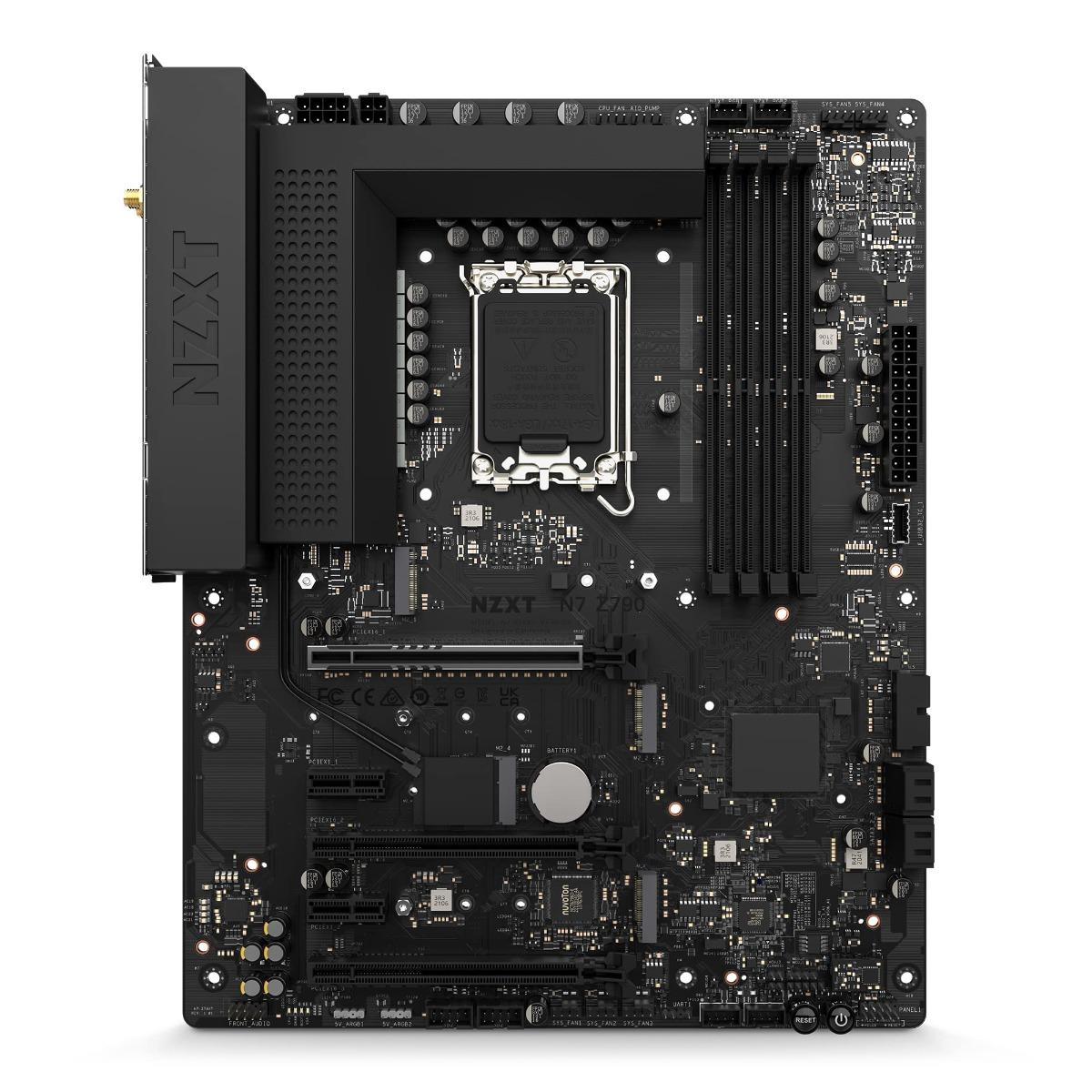 NZXT N7 Z790 Motherboard Intel Z790 chipset (Supports 12th &13th Gen CPUs) - ATX Gaming Motherboard - Integrated I/O Shield - WiFi 6E connectivity - Bluetooth - Black | N7-Z79XT-B1 – Buy Online