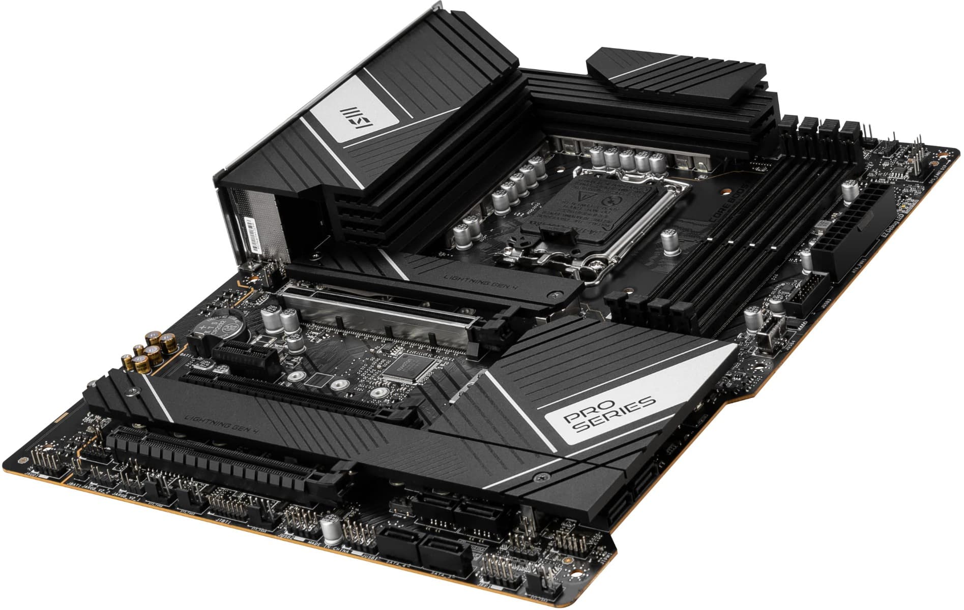 MSI MSI PRO Z790-A WiFi ProSeries Motherboard (Supports 12th/13th Gen Intel Processors, LGA 1700, DDR4, PCIe 5.0, M.2, 2.5Gbps LAN, USB 3.2 Gen2, Wi-Fi 6E, ATX) 911-7E07-003 - product view 1 of 6