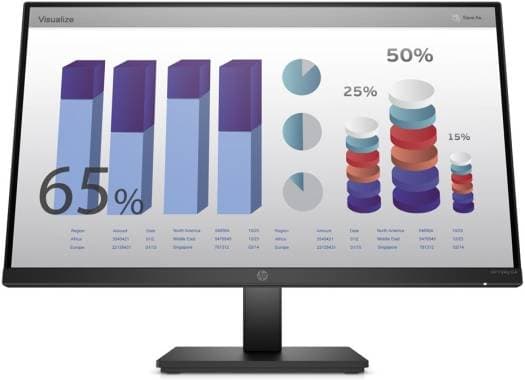 Hp HP P24Q G4 2K 24 Inch Monitor, 23.8" QHD 2560 x 1440 IPS Display, 60Hz Refresh Rate, 5ms (GtG) Response Time, 16:9 Aspect Ratio, VESA Mountable, HDMI / VGA Display Input, Black | 8MB10AA - product view 1 of 5