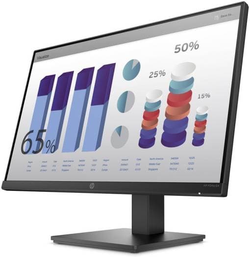 Hp HP P24Q G4 2K 24 Inch Monitor, 23.8" QHD 2560 x 1440 IPS Display, 60Hz Refresh Rate, 5ms (GtG) Response Time, 16:9 Aspect Ratio, VESA Mountable, HDMI / VGA Display Input, Black | 8MB10AA - product view 3 of 5