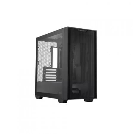 Asus ASUS A21 micro-ATX PC Case, Tempered Glass Side & Mesh Front, up to 360mm Radiators Fits Up to 5x 140mm Fans, Clean Cable Mgt, 1 x 2.5" Bay 2 x 2.5"/3.5", 2x USB 3.2, Black | 90DC00H0-B09010 - product view 2 of 2