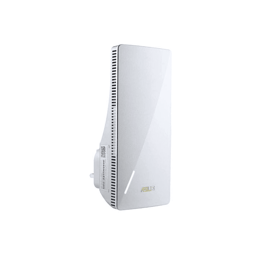 Asus ASUS RP-AX58 AX3000 Dual-band WiFi 6 Range Extender/ AiMesh Extender, for Seamless Mesh Wi-Fi, Up to 3000 Mbps Wi-Fi Speed, 1x RJ45 LAN Port, UK Plug, White | 90IG07C0-MU0C10 - product view 3 of 4