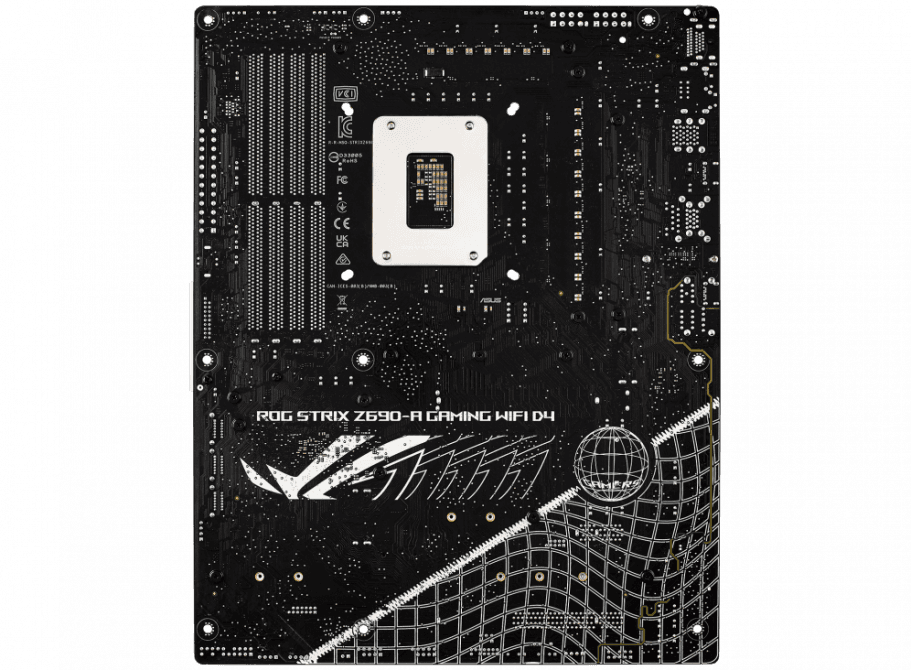Asus ROG STRIX Z690-A GAMING WIFI D4  Intel Z690 LGA 1700 ATX motherboard with PCIe 5.0, 16+1 DrMos, Two-Way AI Noise Cancelation, AI Overclocking, AI Cooling, AI Networking, WiFi 6 (802.11ax), Intel??2.5 Gb Ethernet, four M.2 slots with heatsinks PCIe 4.0 N - product view 3 of 5