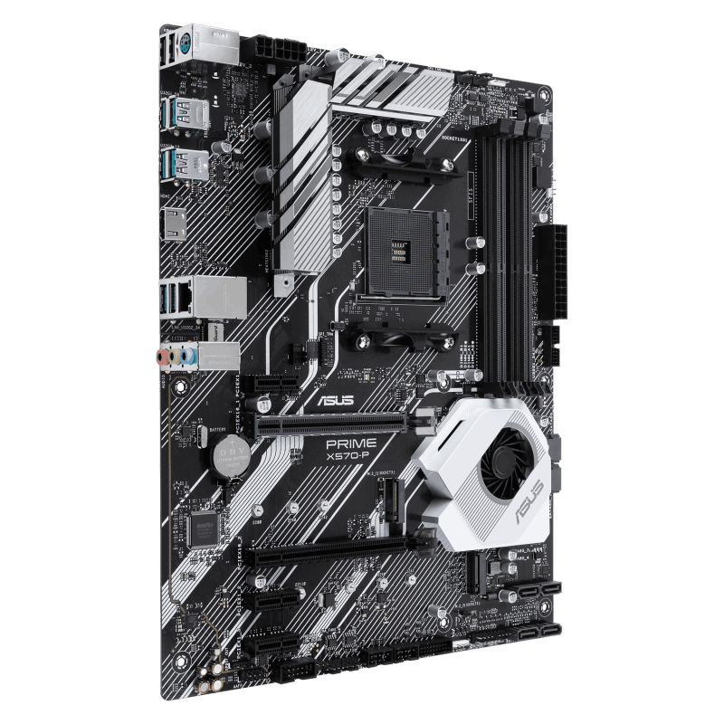 Asus ASUS PRIME X570-P AMD AM4 ATX Motherboard, PCIe 4.0, 12 DrMOS power stages, DDR4 4400MHz, dual M.2, HDMI, SATA 6Gb/s, USB 3.2 Gen 2 and Aura Sync RGB header | 90MB11N0-M0EAY0 - product view 1 of 7