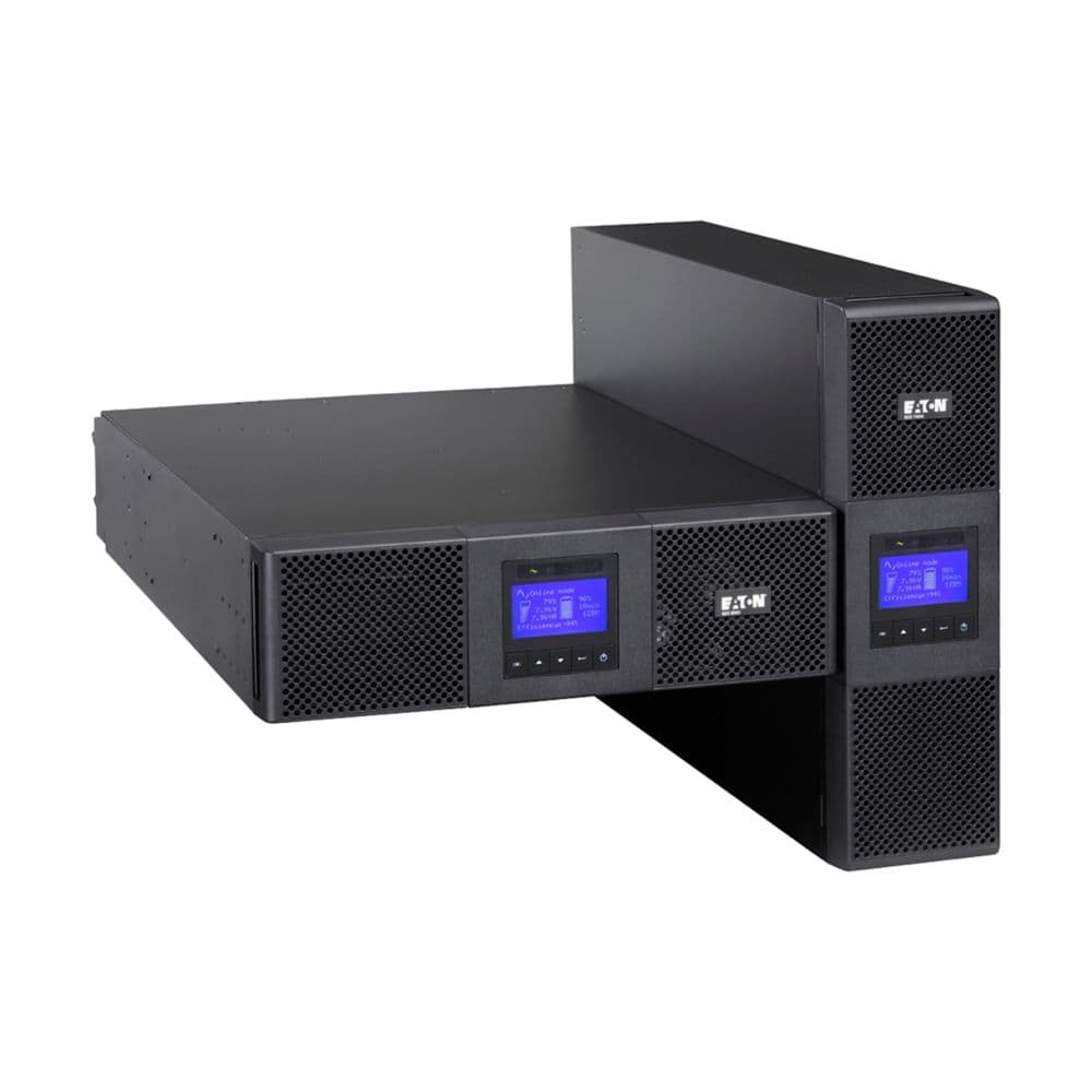 EATON Eaton 9SX UPS, 5000 VA, 4500 W, Input: Hardwired, Outputs: (8) C13, (2) C19, Hardwired, Rack/tower, 3U ,9SX5KiRT,743172039347 - product view 3 of 5