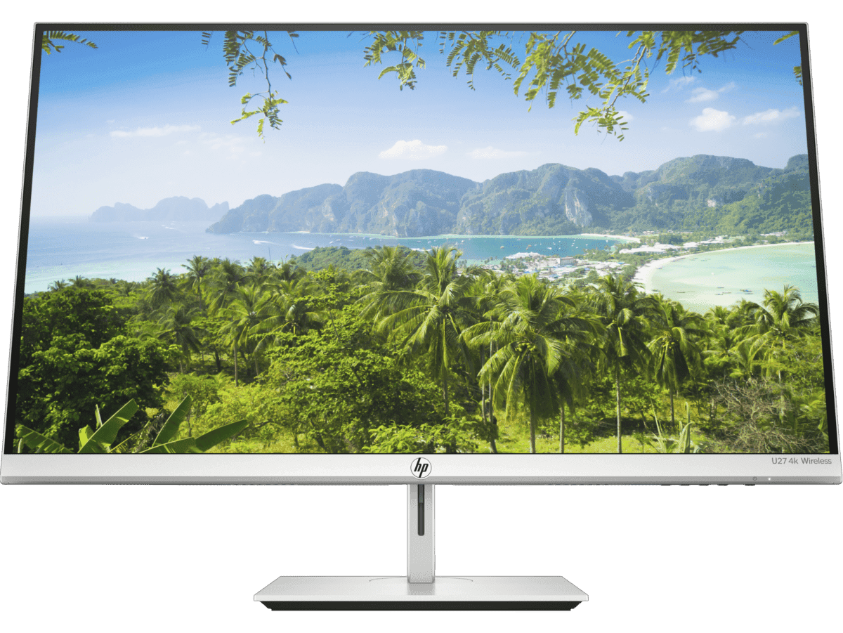 Hp HP U27 4K Wireless Monitor, Wireless sharing, 4k (3,840 x 2160), 27 Inch, IPS, Height Adjustable Stand, VESA Mount, (1 DisplayPort, 1 HDMI, 3 USB-A Ports) - Silver/Black U27 WIRELESS MONITOR - product view 2 of 5