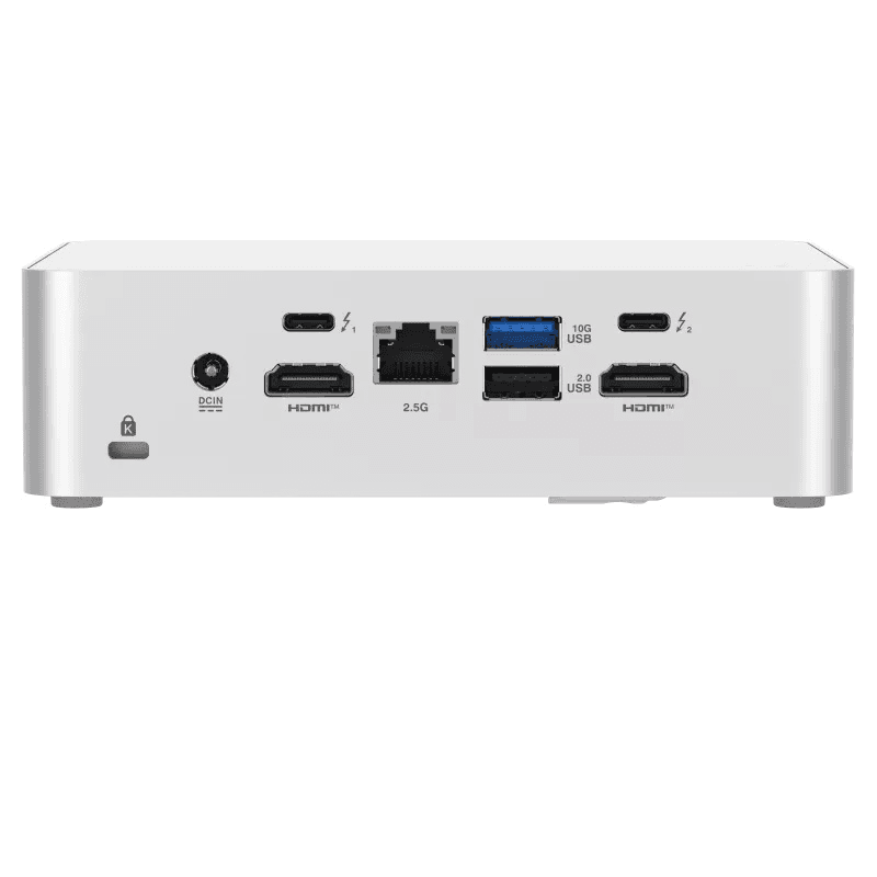 Asus ASUS NUC 15 Pro+ (Barebone) Mini PC, Intel Core Ultra 9 285H Processor, Intel Arc GPU, support DDR5-5600 SO-DIMM x 2, DOS, Silver, (No RAM & SSD) | RNUC15CRSU900003 - product view 2 of 5