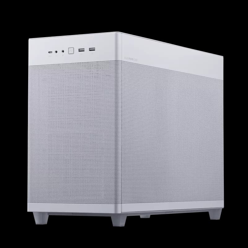 Asus Asus AP201 Prime Tempered Glass White Edition 33L MicroATX Case, Tool-Free Side Panels, Support For 360mm Coolers, 338mm Graphics Cards, Standard ATX PSU's, White | 90DC00G3-B39010 - product view 3 of 8