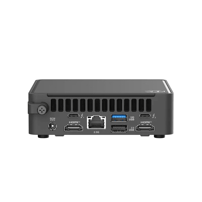 Asus ASUS NUC 15 Pro Mini PC (Barebone),  Intel Core Ultra 5 225H Processor, Intel Arc GPU, RNUC15CRKU500003, (No SSD, Memory, and OS) | 90AR00R2-M000D0 - product view 2 of 4