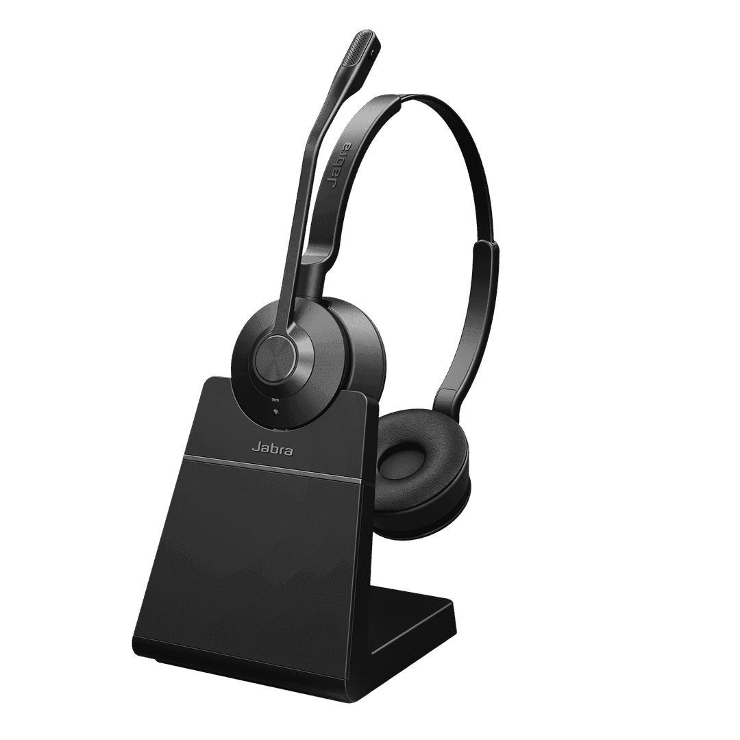 Jabra Jabra Engage 55 SE Wireless Headset With Charging stand, USB-A, UC Stereo, DECT Wireless technology Up to 150m, Dual Microphone, On-ear headband |  9659-415-111 - product view 2 of 2