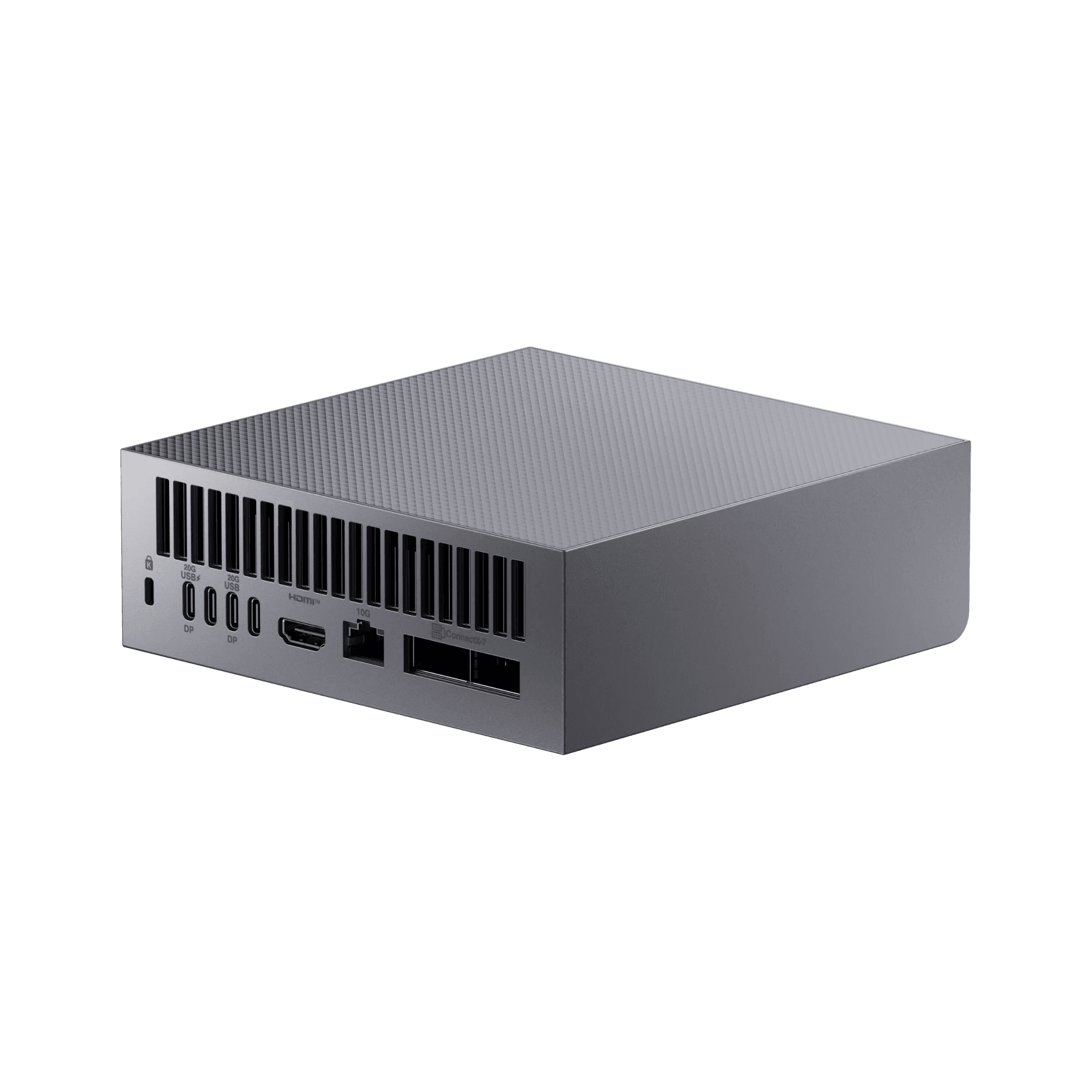 Asus ASUS Ascent GX10 AI Supercomputer, NVIDIA GB10 Grace Blackwell, 1 petaFLOP AI, 128GB Unified Memory, 2TB Gen4 SSD, Wi-Fi 7, BT 5.4, NVIDIA NVLink-C2C, NVIDIA DGX OS, NVIDIA ConnectX-7 |  90MS0371-M00 0W0 - product view 2 of 7
