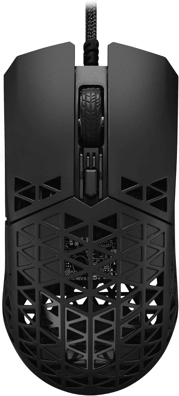 ASUS TUF Gaming M4 Air Ultralight Wired Gaming Mouse, Air Shell Design, 16,000 DPI Sensor, IPX6 Water Resistance, 6 Programmable Buttons, Antibacterial Guard – Black | 90MP02K0-BMUA00 – Buy Online