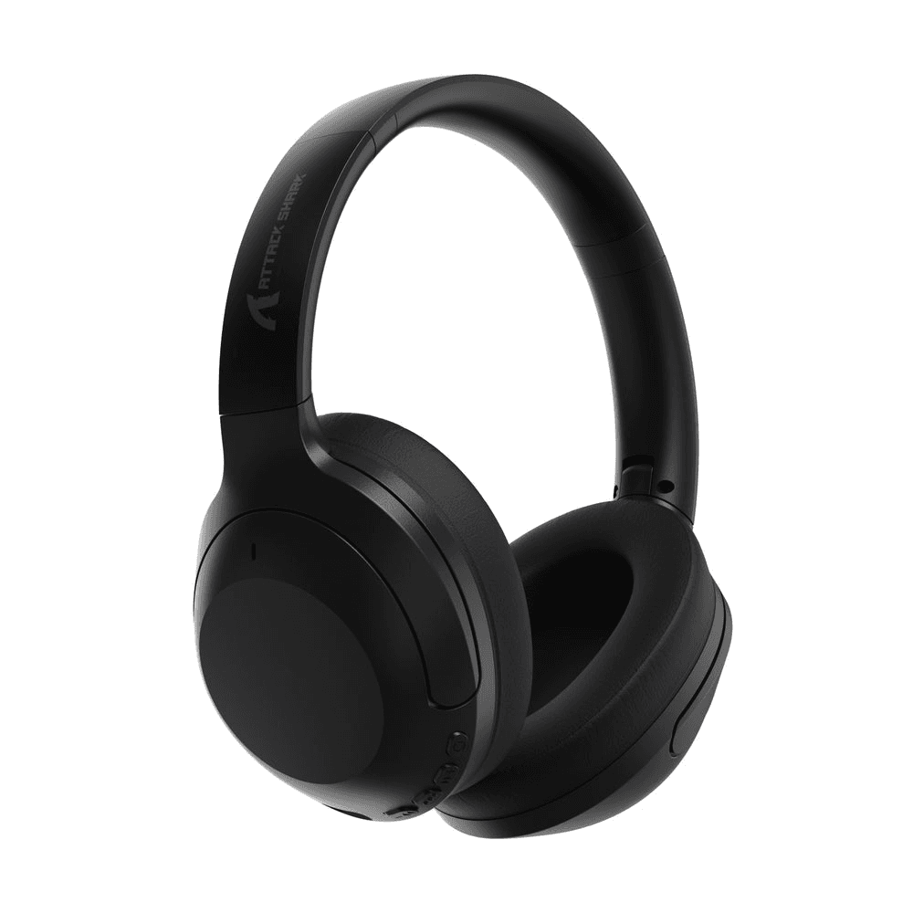 ATTACK SHARK G300 ANC Wireless Headphones, Active Noise Cancelling, Foldable Ultra-Light Design, 40mm Neodymium Drivers, & Dual-Mode Connectivity, Black | G300 – Buy Online