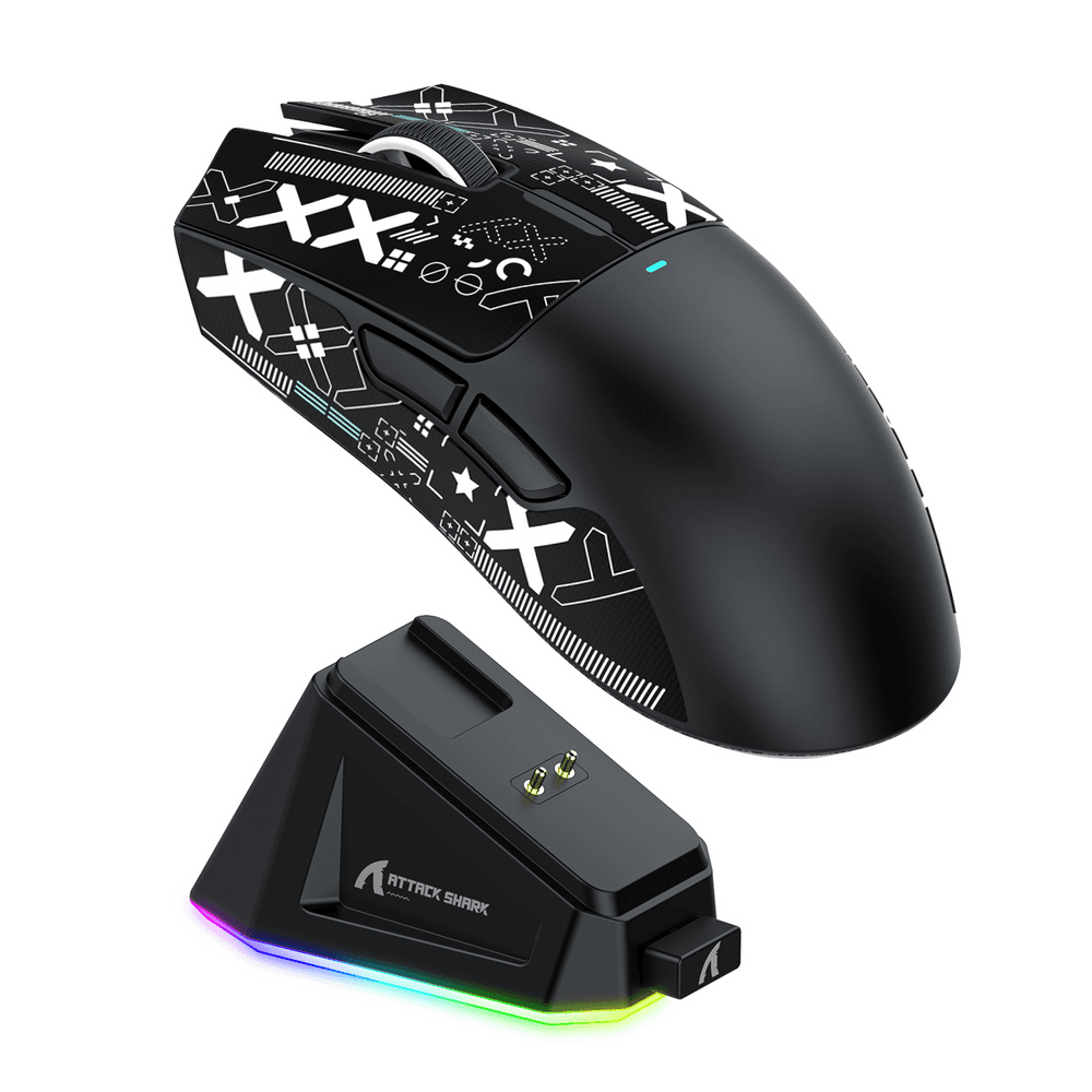 ATTACK SHARK X11 Wireless Gaming Mouse with Magnetic Charging Dock, 63g Ultra-Lightweight, PixArt PAW3311 Sensor, & Tri-Mode Connectivity, Black | X11 – Buy Online