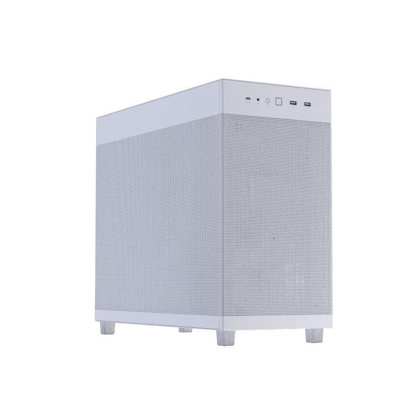 ASUS Prime AP303 Mesh Edition, The Ultimate Compact 45-Liter High-Airflow ATX Chassis, Supporting 360mm GPUs and Radiators, Full-Size ATX PSUs, Front Panel USB Type-C Connectivity, AP303/WT/MESH, White | 90DC00V3-B39000 – Buy Online
