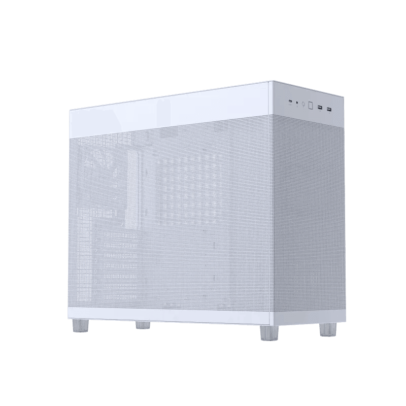 Asus ASUS Prime AP303 Mesh Edition, The Ultimate Compact 45-Liter High-Airflow ATX Chassis, Supporting 360mm GPUs and Radiators, Full-Size ATX PSUs, Front Panel USB Type-C Connectivity, AP303/WT/MESH, White | 90DC00V3-B39000 - product view 2 of 10