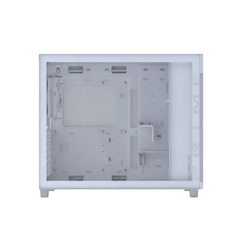 Asus ASUS Prime AP303 - Tempered Glass Panel Compact 44-liter ATX White Gaming Case, Graphics cards up to 360mm, 360mm radiators, ATX PSUs, Front Panel USB Type-C Support | 90DC00V0-B39010 - product view 3 of 12