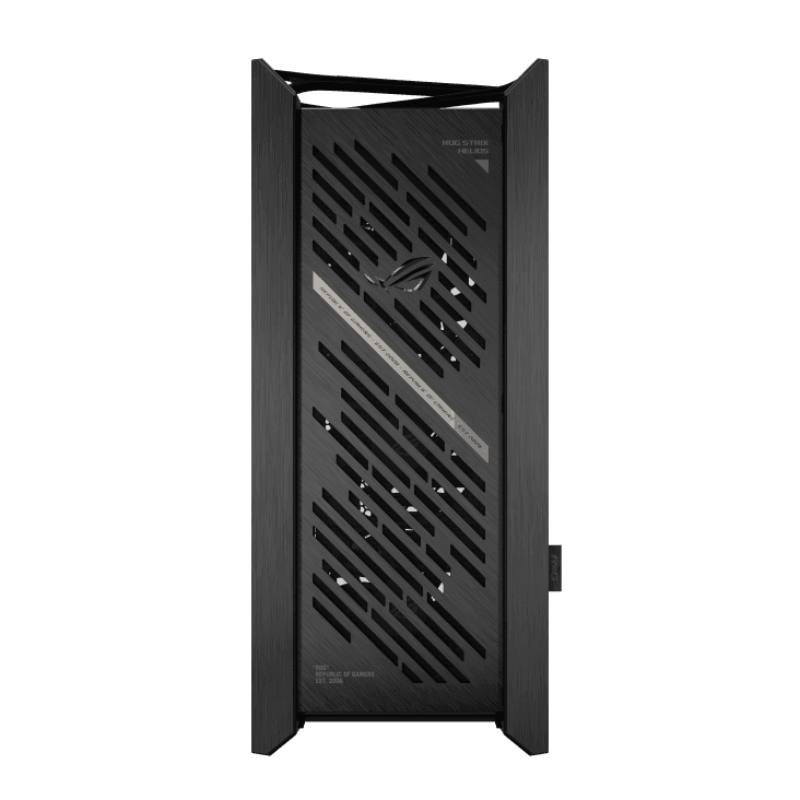 Asus ASUS ROG Strix Helios II EATX Black mid-tower Gaming Case, with Dual Tempered Glass Side Panels, Pre-installed 4x 140mm Fans, Aluminum Frame, Supports up to 450mm GPU, upto 420mm Radiator, Advanced I/O panel | 90DC00W0-B39000 - product view 3 of 11