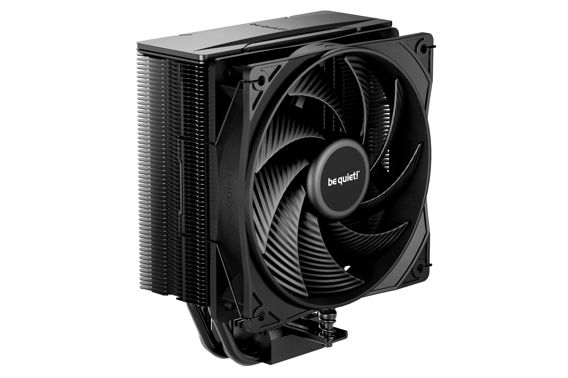 Be quiet! be quiet! Pure Rock 3 Black CPU Air Cooler | 4 High Performance 6mm Heat Pipes with HDT Technology | 120mm PWM Fan | AMD:AM4 AM5/Intel LGA 1700/1150/1151/1200 | Black | BK039 BK039 - product view 2 of 6