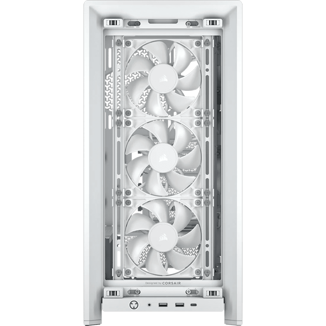Corsair CORSAIR FRAME 4000D RS White Mid-Tower PC Case, Reverse Connector Motherboard Support, 3x RS120 Fans, 430mm GPU Space, White | CC-9011313-WW - product view 2 of 8