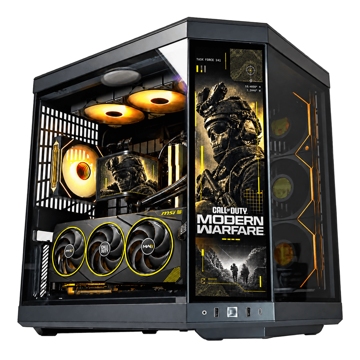 MSI Limited Edition COD MW4 Gaming PC, AMD Ryzen 7 9800X3D, MSI RTX 5080 16GB, 32GB DDR5 6000 CL30, 2TB Gen5 SSD - product view 1 of 1