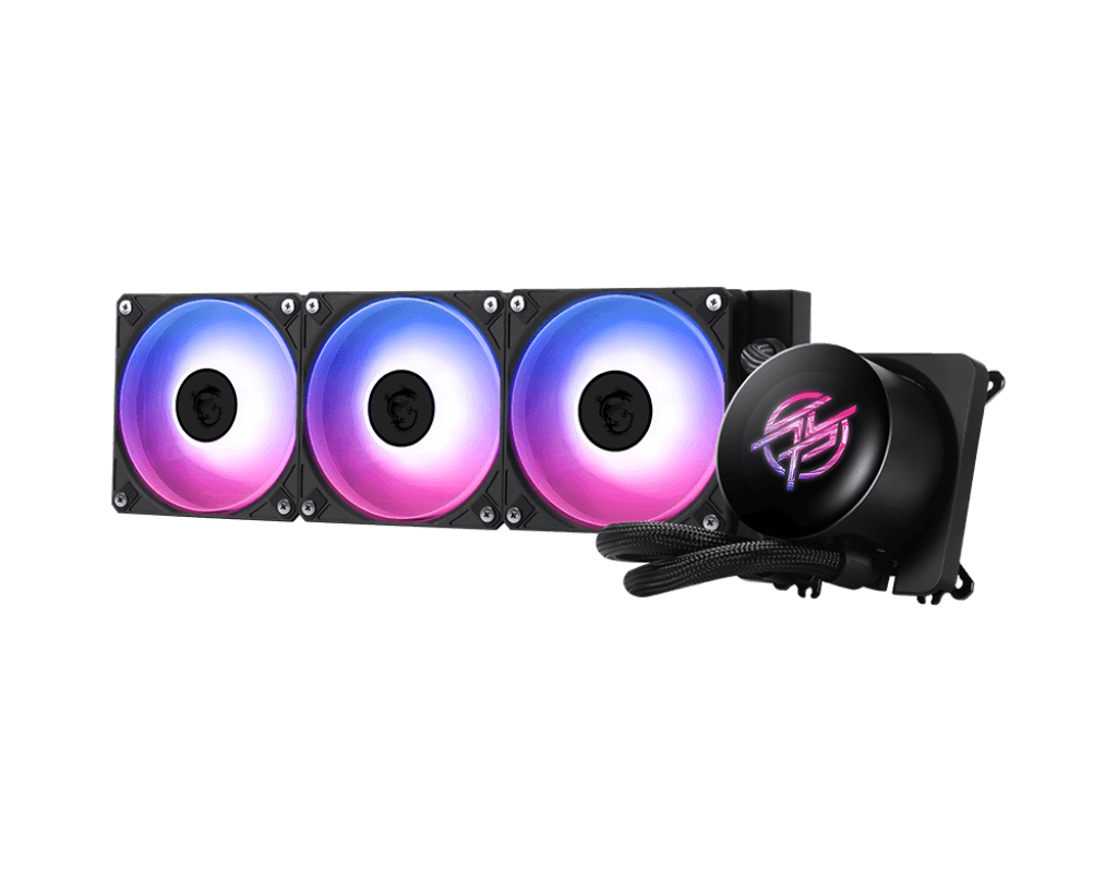 MSI MSI MPG CORELIQUID P13 360mm AIO Liquid CPU Cooler, 2.1” IPS Display, ARGB Gen2, CycloBlade Fans, LGA 1851 & AM5 Ready | 306-7ZWGA11-L80 - product view 3 of 3