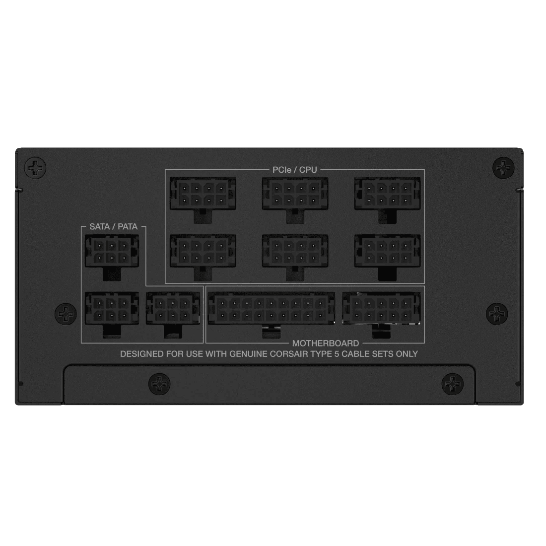 Corsair CORSAIR SF1000 80 PLUS Platinum SFX Power Supply, 1000W Fully Modular, ATX 3.1 & PCIe 5.1 Ready, Type-5 Cables, Black | CP-9020257-UK - product view 3 of 9