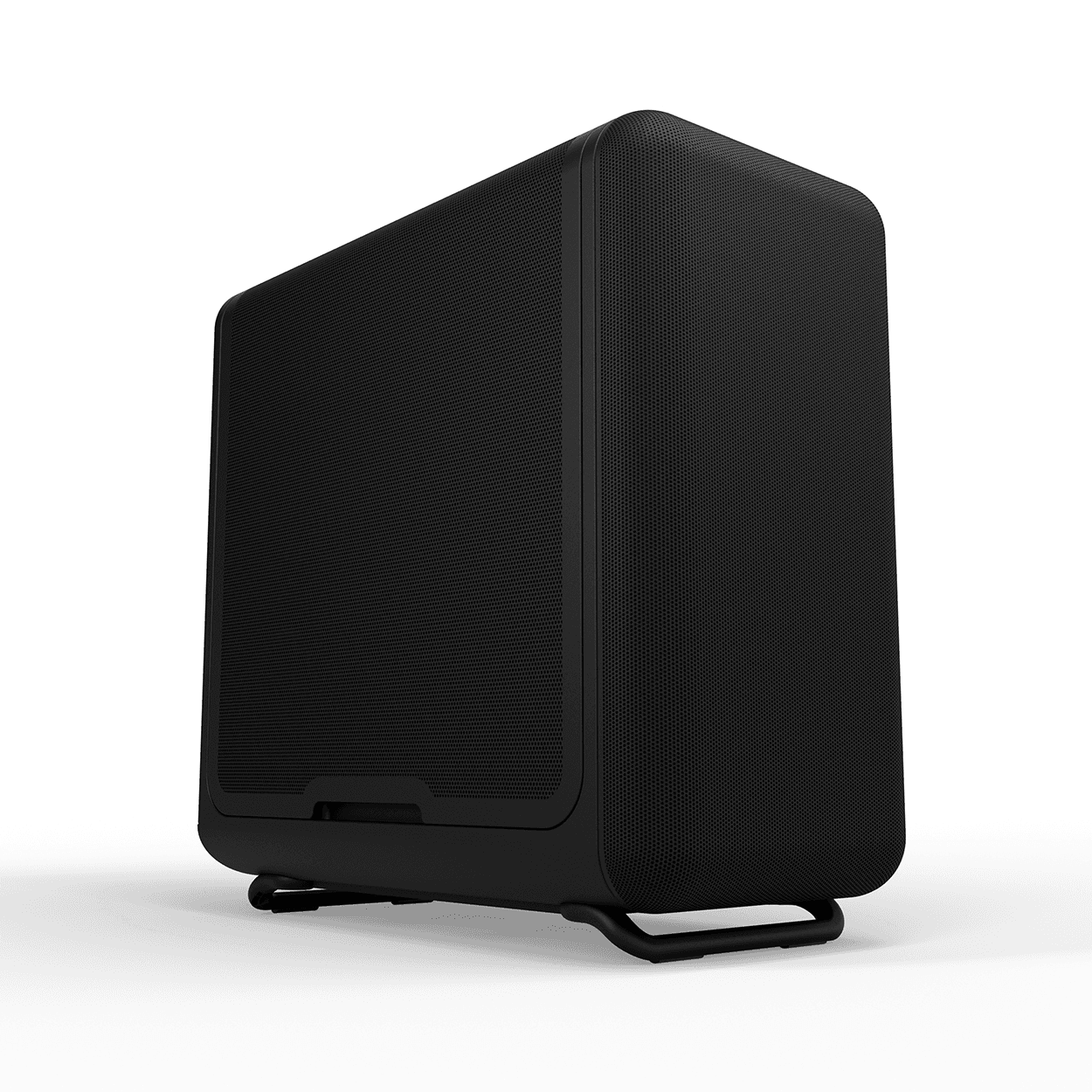 HYTE Hyte X50 Air Mid-Tower Case, Pitch Black, Max Airflow Micro-Mesh Design, Cold-Floor GPU Cooling, E-ATX Support | CS-HYTE-X50A-BB - product view 1 of 10