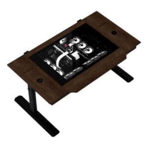 LIAN LI Luxury Motorized Sit-Stand Deskstation PC, AMD Ryzen 9 9950X3D2, NVIDIA RTX 5090 32GB GDDR7, 96GB DDR5, 2TB Gen5 SSD, 360mm AIO, 1200W, Lian Li DK07 - product view 2 of 7