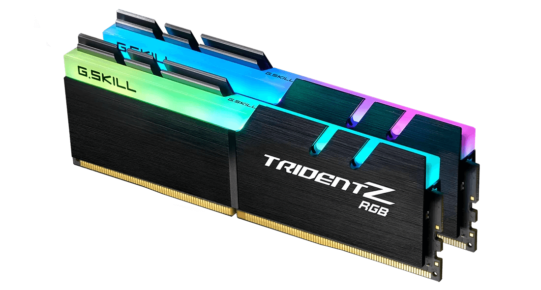 G Skill Trident Z RGB 64GB (2x32GB) DDR4 4000MTs Memory Kit (RAM), CL18-22-22-42 1.40V |  F4-4000C18D-64GTZR