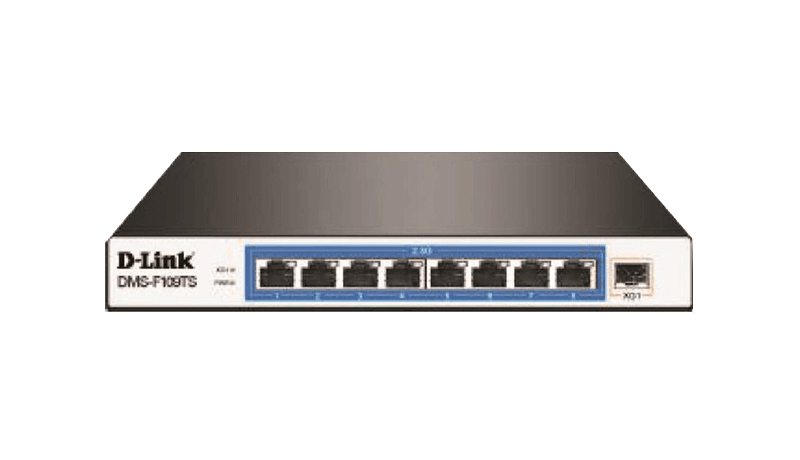 D-Link DMS-F109TS 8 Port Multi-Gigabit Switch, 8-Port 2.5G Ethernet + 1-Port 10G SFP+ Uplink, 60Gbps Switching Capacity, 6kV Surge Protection – Buy Online