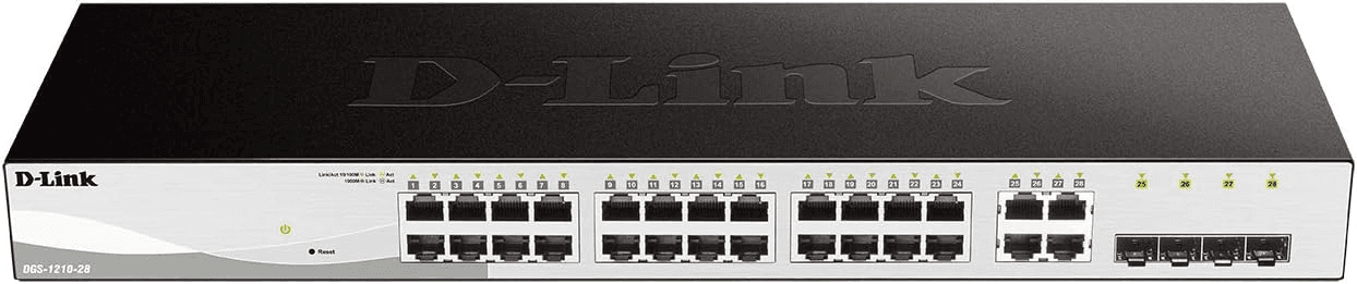 D-Link DGS-1210-28 24-Port  Gigabit Smart Managed Switch with 4 Gigabit RJ45/SFP COMBO ports | DGS-1210-28 – Buy Online