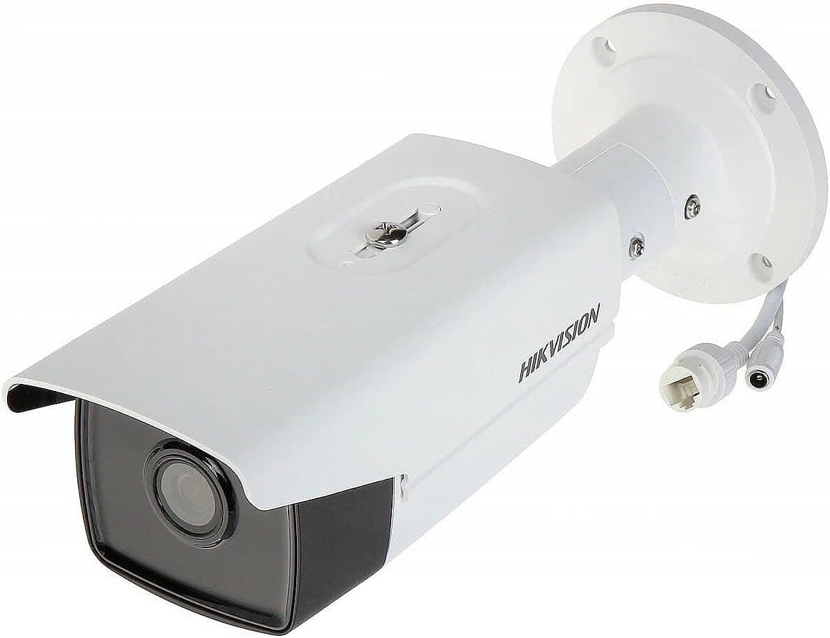 HIKVISION Hikvision 4 MP ip camera  AcuSense Fixed Bullet Network ip  Camera, 2.8mm Lens, H.265+ Compression,  Up to 6 channels, Built-in microSD, up to 512 GB, RJ45 Ethernet,  Line crossing detection, intrusion detection, White | DS-2CD2T43G2-4I - product view 3 of 5