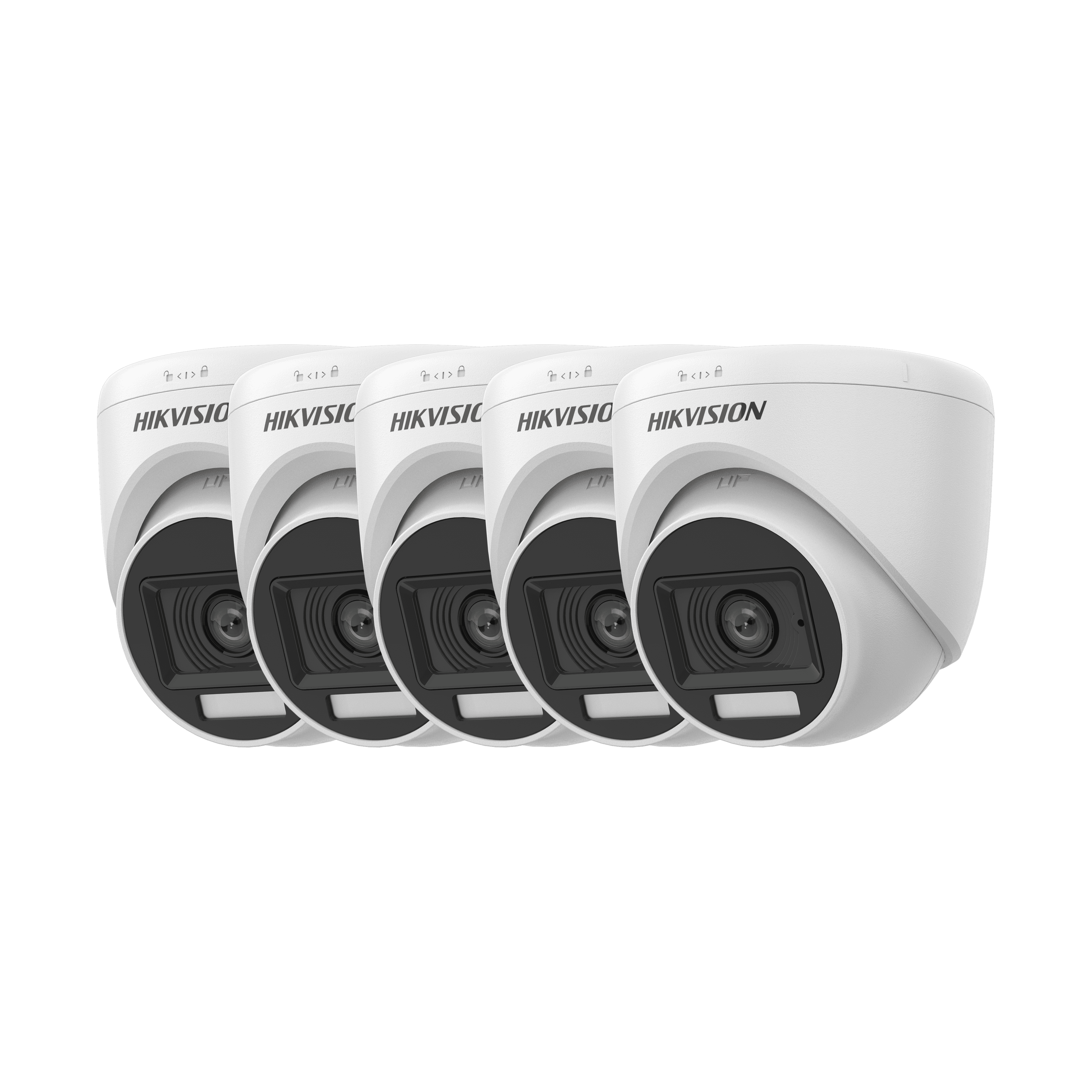 Hikvision 5x analog  Camera Bundle, Hikvision DS-2CE76K0T-LPFS(2.8mm) 3K Smart Hybrid Light Audio Indoor Fixed Turret Camera- hikvision analog camera