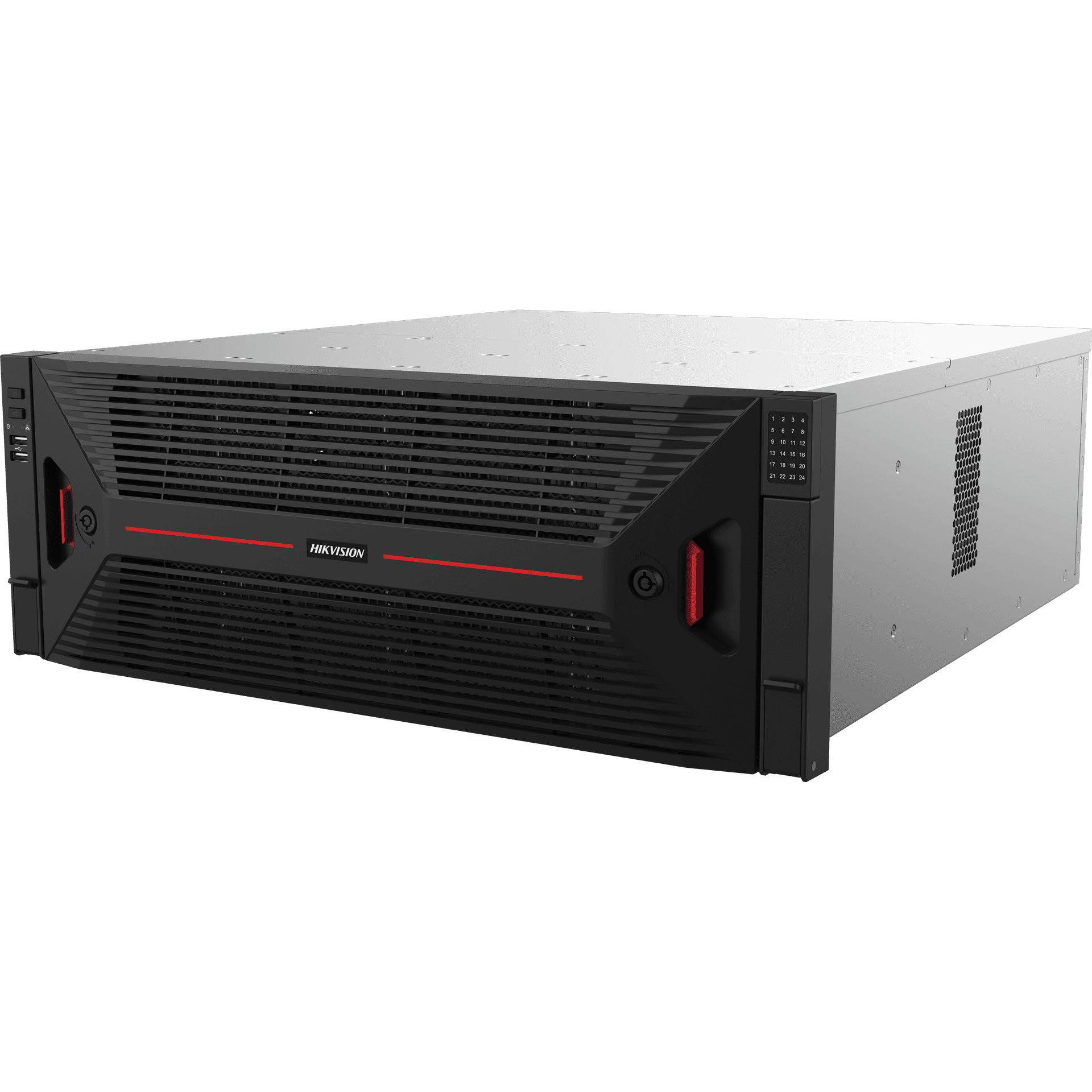 HIKVISION Hikvision DS-96128NI-H24R 128-Channel 4U 8K Super NVR, 1Gbps Bandwidth, 48-Ch 1080p Decoding, RAID 0/1/5/6/10 & N+1, ANPR & People Counting Support - product view 1 of 1