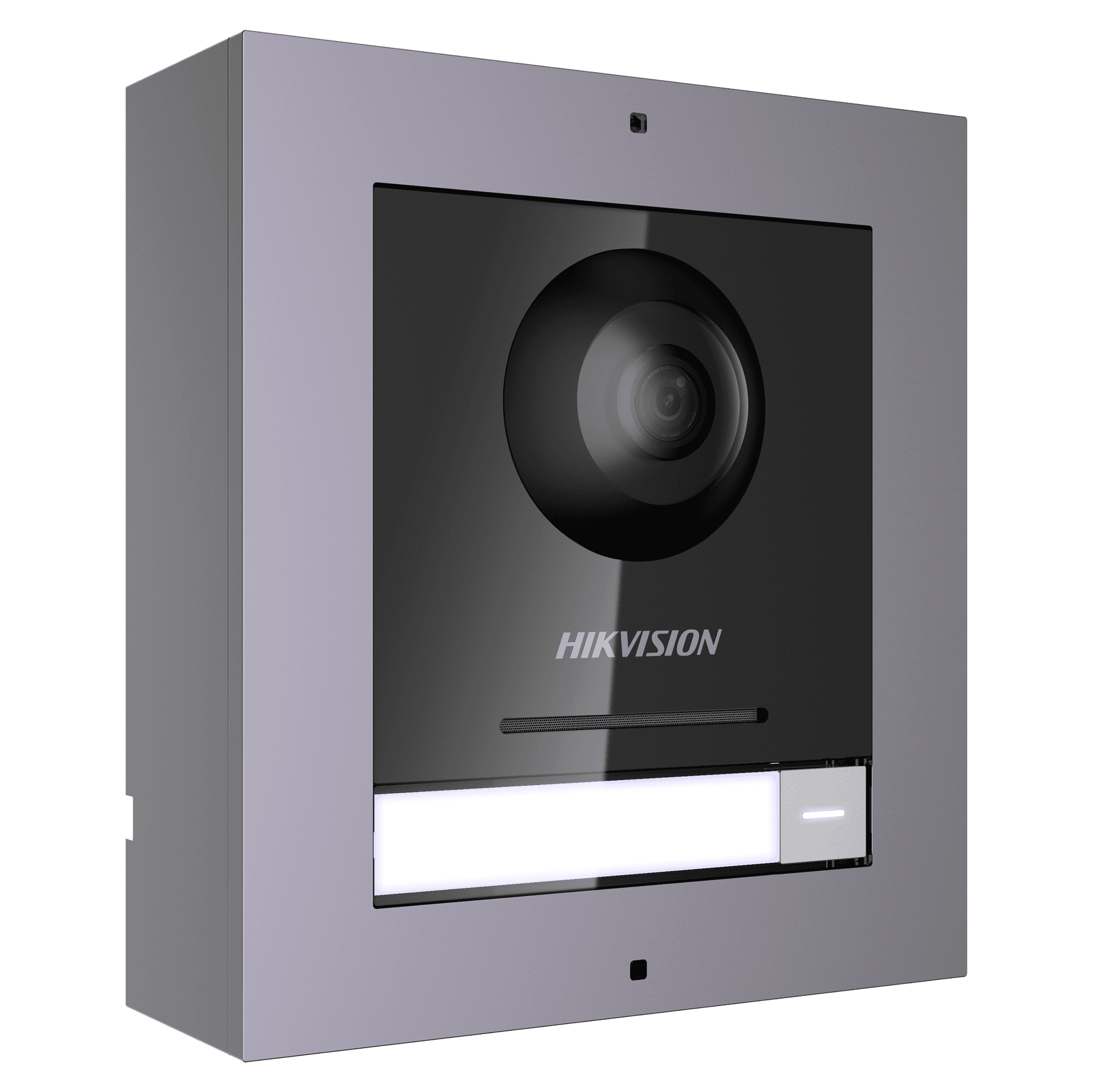 HIKVISION Hikvision DS-KD8003-IME1 KD8 Series Pro Modular Door Station With Brackets, 2MP HD Colorful Camera, Fish eye, IR Supplement, 1 Call physical Button, 2 lock relays, 4-ch alarm input, IP65, 12 VDC or standard PoE, - product view 1 of 3