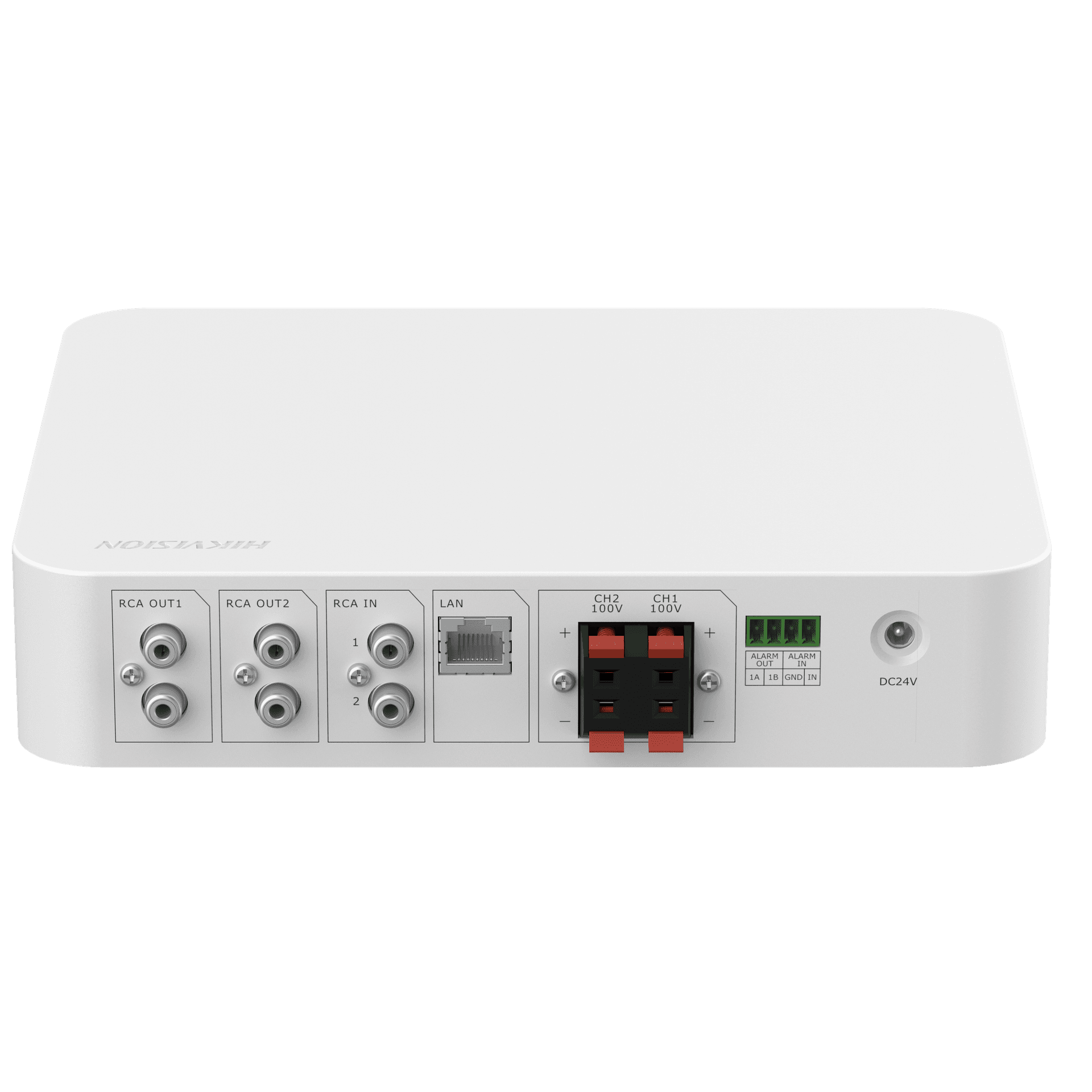 Hikvision DS-QAE1A80G1-VB 80W 2-Zone Network Amplifier, USB/Bluetooth/MIC/RCA - product view 3 of 3