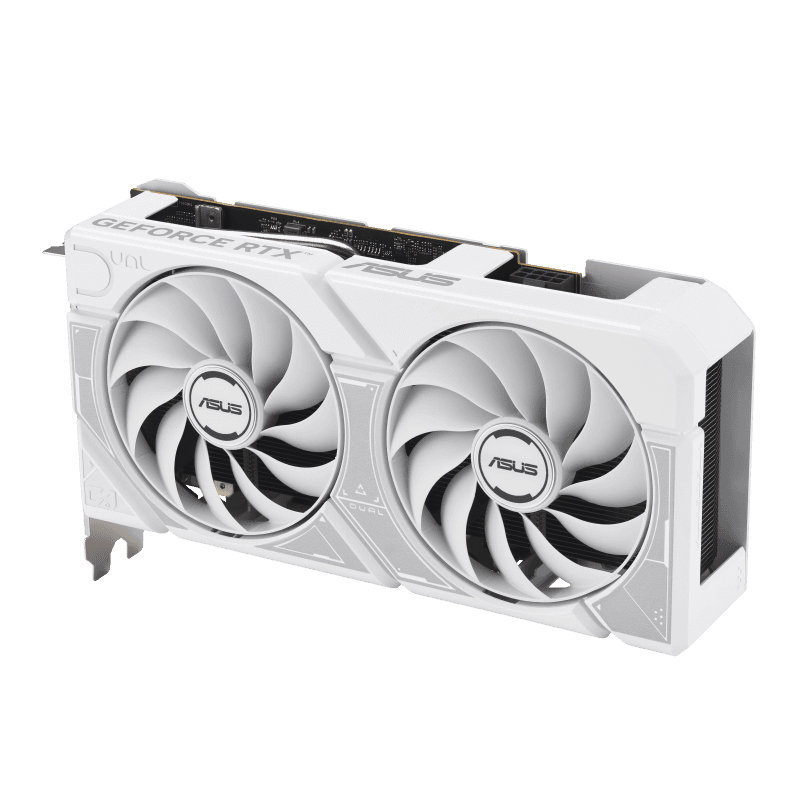 Asus ASUS NVIDIA Dual GeForce RTX 5060 White OC Edition 8GB GDDR7 Graphics Card, 128-bit  28 Gbps, 623 AI TOPs, Blackwell Architecture | 90YV0N15-M0NA00 - product view 2 of 10