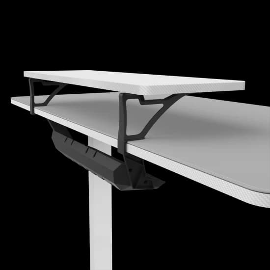 Cougar Cougar E-STAR 120 Electric White Gaming Desk, 1200 x 600 x 15 mm, Full Desk Mouse Pad, Shields for Transmission Shaft and Motor, Removable Monitor Stand, Cable Tray for Easy Management, Headset Hook  | 3MSTA1WW.0002 - product view 3 of 8