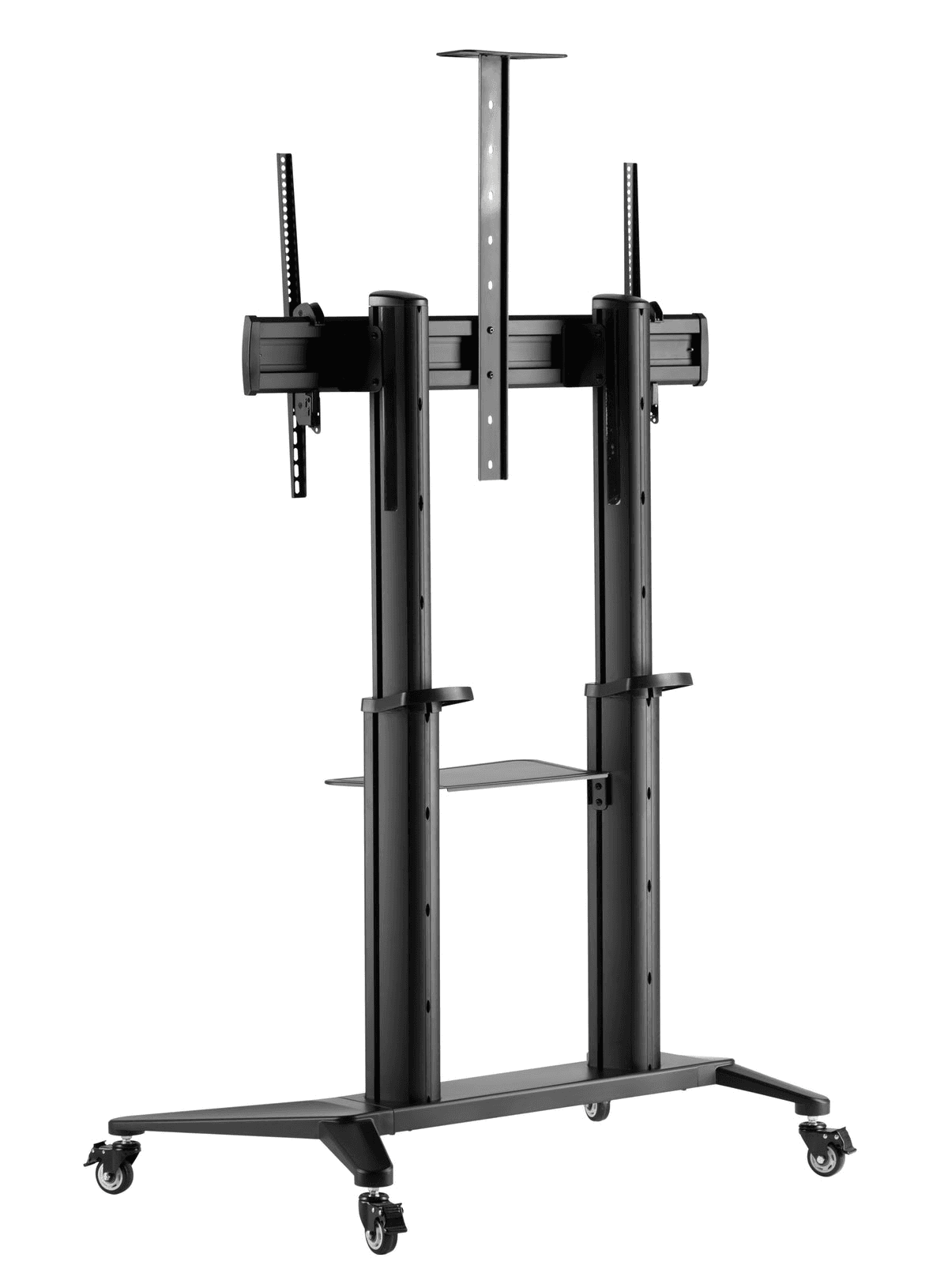 Enhancing Quality EQ TM 70-120 Mobile TV Cart, Fits 70"–120" Interactive Displays, Heavy-Duty Aluminum Stand, 140kg Capacity, Tilt & Height Adjustable - product view 2 of 7