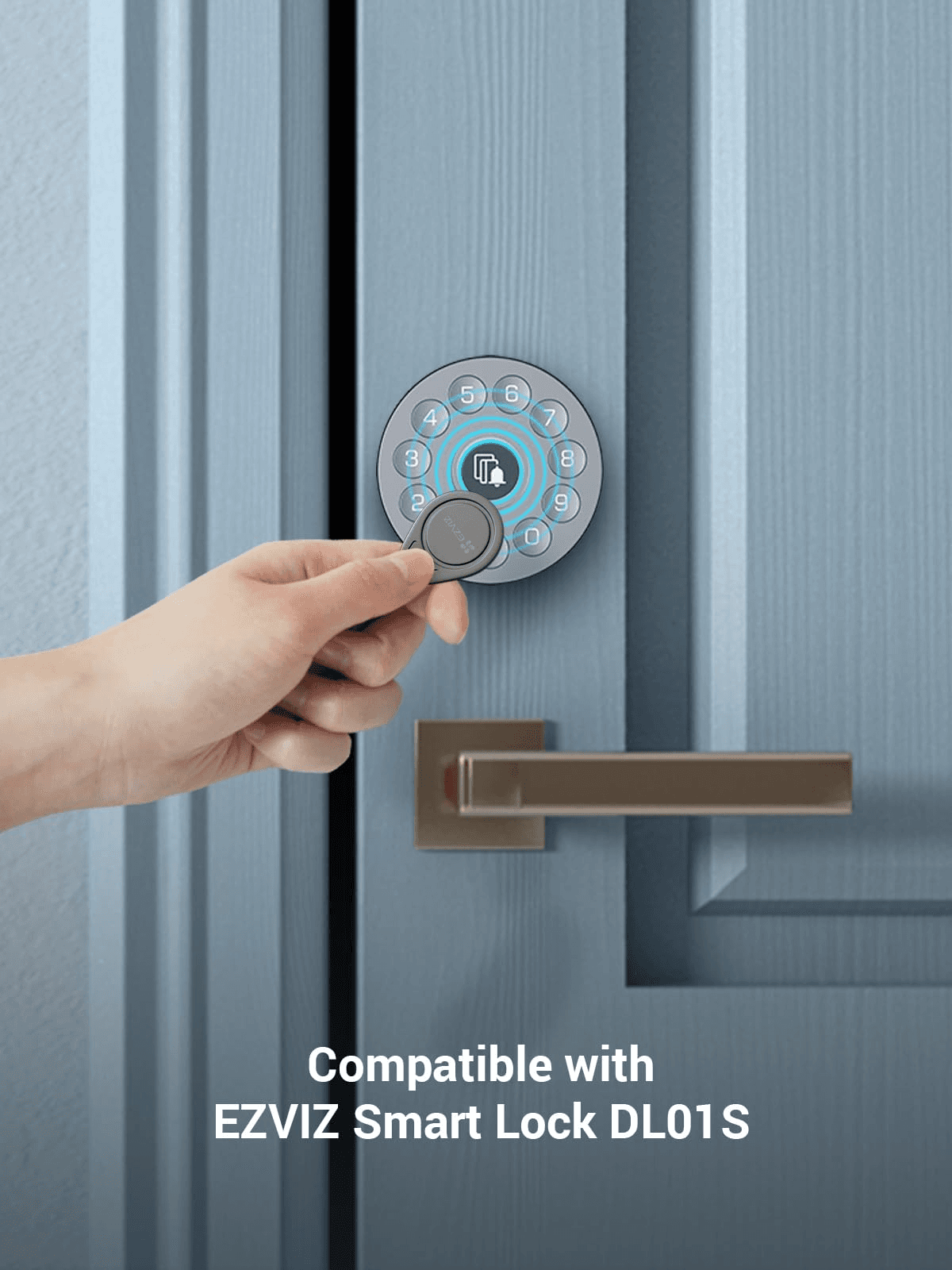 EZVIZ EZVIZ 4-Pack Proximity Card RFID  (Key Tags), Anti-Copying, For EZVIZ Smart Locks & Doorphones | CS-DL-IC-CPU-R200 - product view 2 of 5