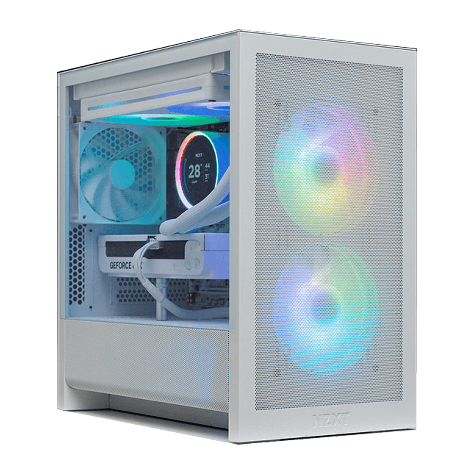 Compact White Gaming PC, Intel Core Ultra 7 265K, RTX 5060 8GB White, 32GB DDR5, 1TB Gen4 SSD, NZXT H3 Flow – Buy Online