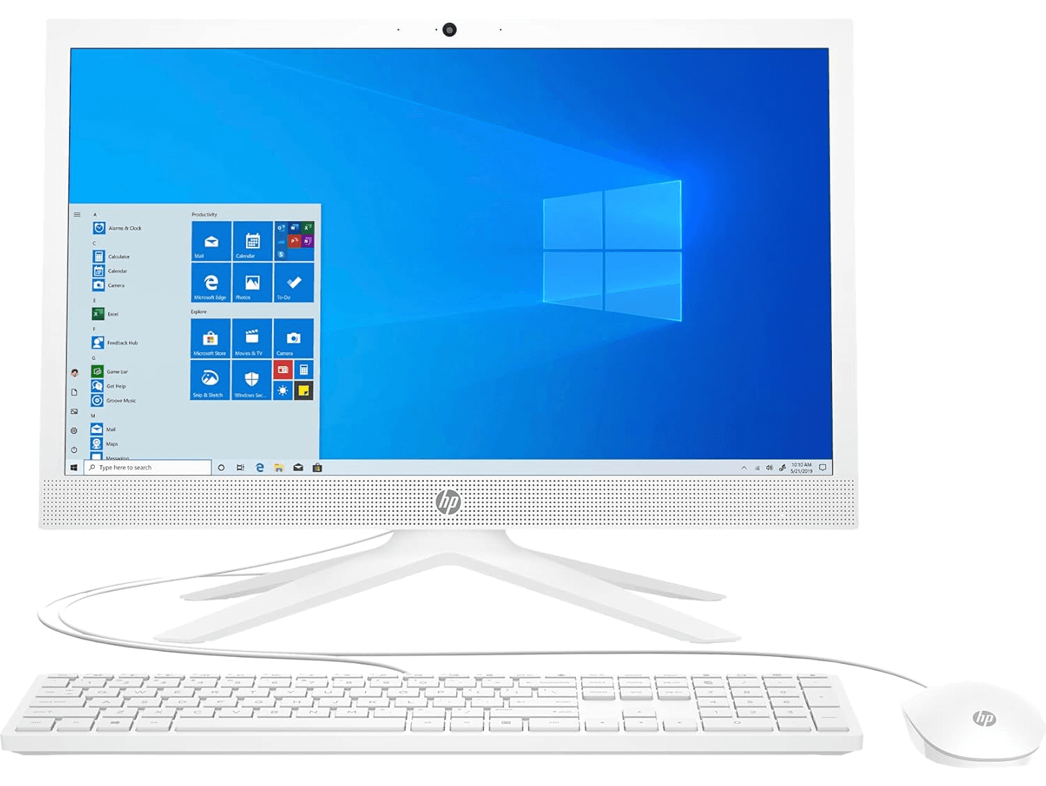 HP All-in-One 21-b0038nh Desktop PC, Intel Core i3-1005G1, 4GB RAM, 1TB HDD, 20.7″ HD Display, Webcam, DOS, White – 2T0P8EA#BH5 – Buy Online