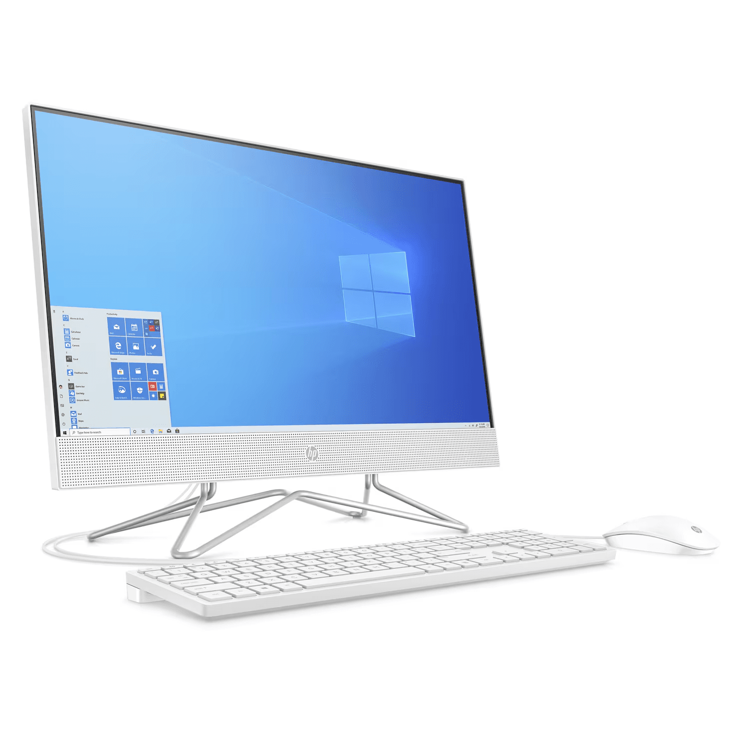 Hp HP All-in-One 24DF-1004NH Bundle PC, 23.8" FHD IPS Non-Touch Display, Intel Core i5-1135G7, 8GB RAM, 256 GB SSD, Integrated Intel Iris X Graphics, USB White Wired KB & Mouse, No OS, White | 2N1F4EA - product view 2 of 6