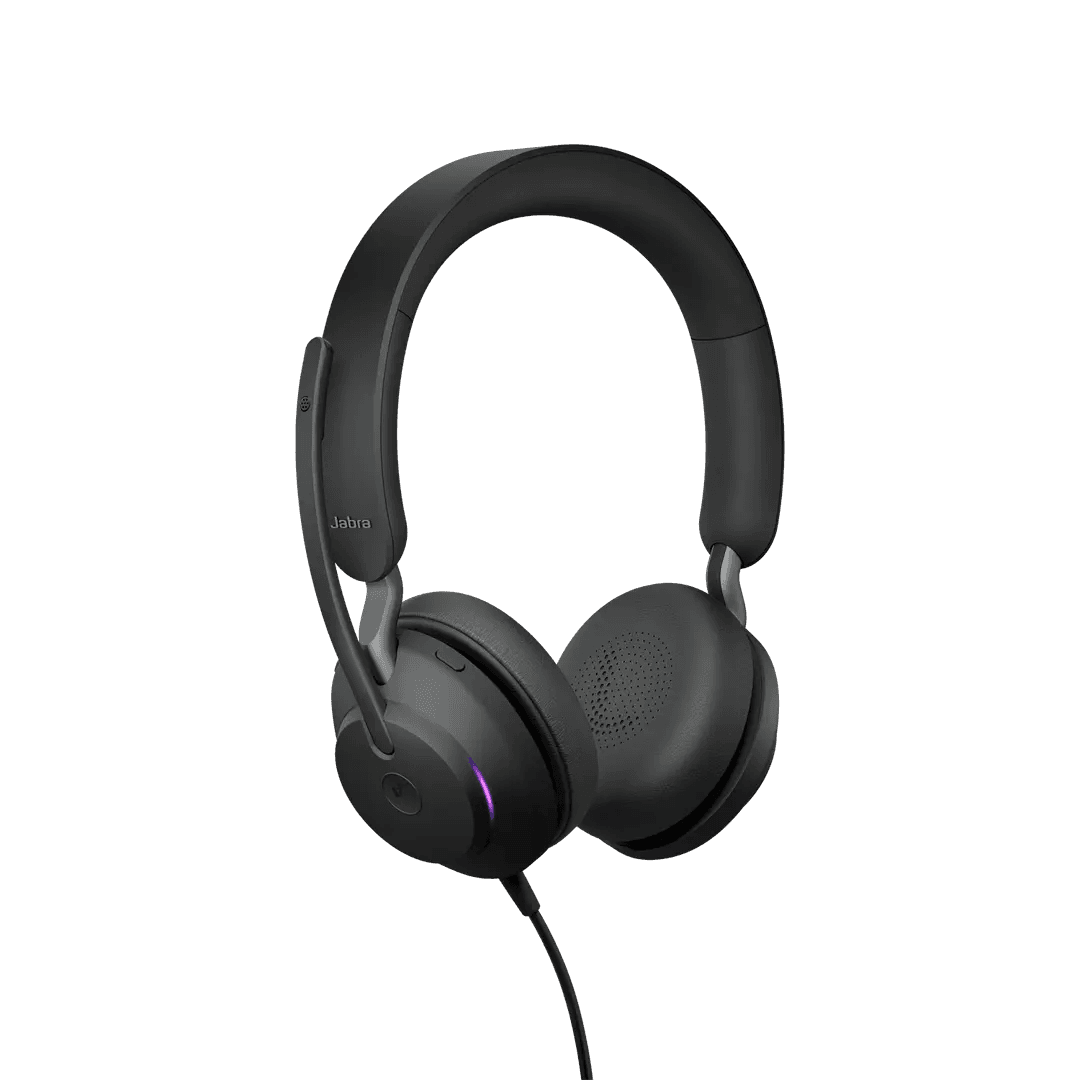 Jabra Jabra Evolve2 40 SE USB-A, MS Stereo Wired Noise-Cancelling Stereo Headset, Microsft and Zoom Ready, With 3-Microphone Call Technology  | 24189-999-999 - product view 1 of 3