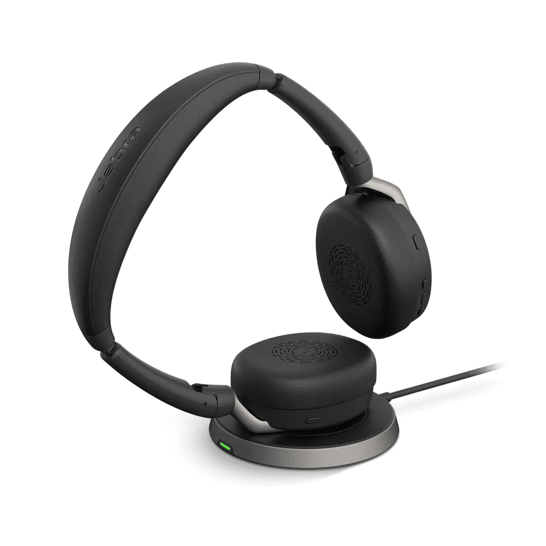 Jabra Jabra Evolve2 65 Flex USB-A MS Stereo Wireless Headset, Hybrid ANC, Fold-and-Go Design, Wireless Charging Pad Included | 26699-999-989 – Buy Online
