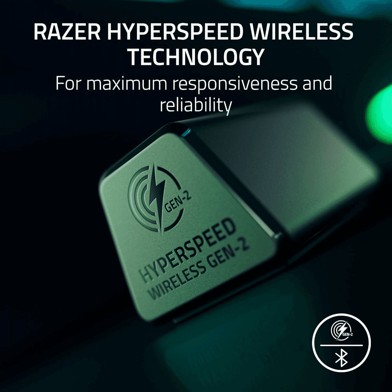 RAZER Razer BlackShark V3 Pro Wireless ANC White Esports Gaming Headset with Ultra-Low Latency and THX Spatial Audio, Full Band Mic, 50mm Drivers, 2.4 GHz, Bluetooth, USB, 3.5mm, Works with Mac, PS5, Nintendo Switch, Smartphone | RZ04-05400200-R3M1 - product view 2 of 4