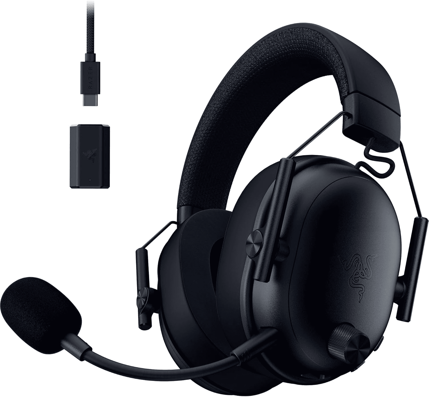 RAZER Razer BlackShark V3 Wireless Esports Headset, 50mm Drivers, Super Wideband Mic, 2.4 GHz, Bluetooth, USB  Works with Mac, PS5, Nintendo Switch, Smartphone | RZ04-05410100-R3M1 - product view 1 of 4